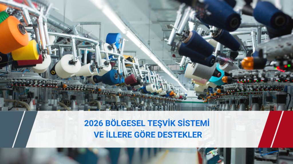 Türkiye’deki altı yatırım teşvik bölgesini ve illere göre destek unsurlarını gösteren 2026 haritası