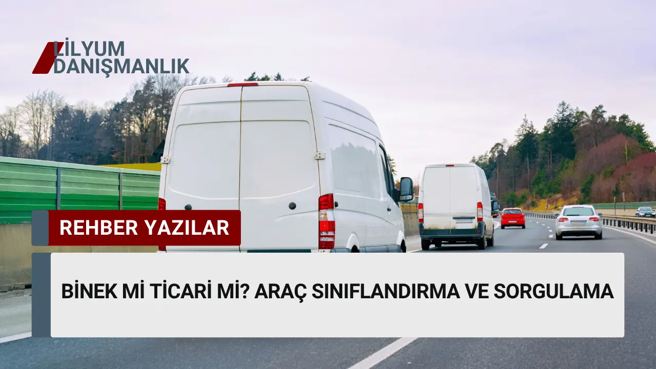 Binek otomobil, panelvan, kamyonet ve pick-up araçların vergisel sınıflandırma kriterleri